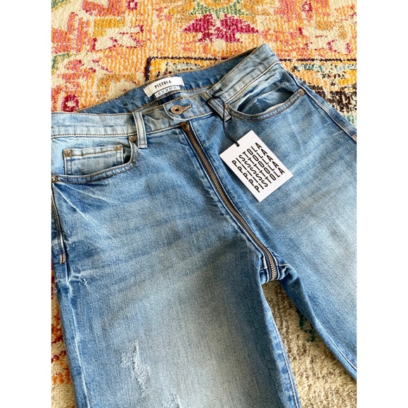 Pistola Womens Charlie High-Rise Straight Leg Jean - Picture 3 of 4